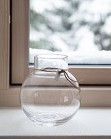 Round glass vase, Ø13