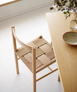 J178 chair, oak + papercord weave