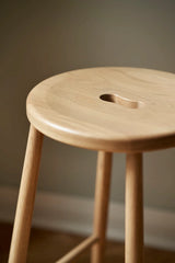 J27C bar stool, oak