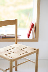 J178 chair, oak + papercord weave