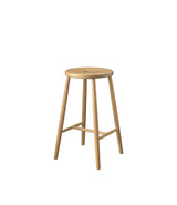 J27C bar stool, oak