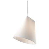 Ceramic pendant, wide, white