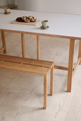 Dining table Rectangular, 220 cm, warm beige