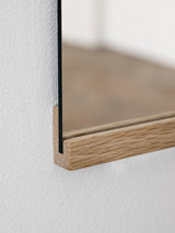 Wall mirror Rectangular, 50x70, oak