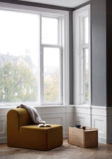 Storage box, oak/black