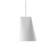 Ceramic pendant, wide, white