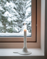 Stam No 6 candle holder, creamy white