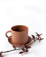 Patchy saucer, terracota