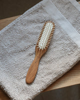 Wooden hair brush, oiled oak