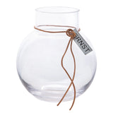 Round glass vase, Ø13