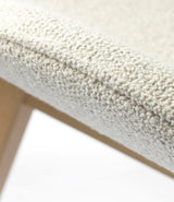 L32 Suru lounge chair, light beige bouclé