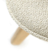 L32 Suru lounge chair, light beige bouclé