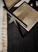 Hemp rug, 80x150, black