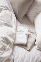 Organic cotton satin pillow case, 2-pack, sand