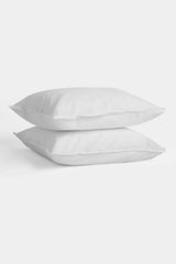 Organic cotton satin pillow case, 2-pack, white