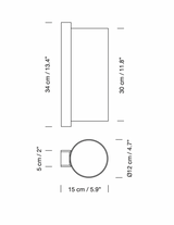 TMM Largo wall lamp, beige