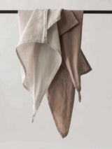 Linen kitchen towel, chestnut