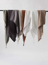 Linen kitchen towel, chestnut