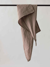 Linen kitchen towel, chestnut