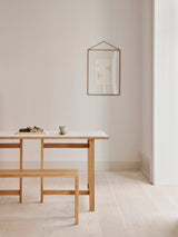 Dining table Rectangular, 160 cm, warm beige