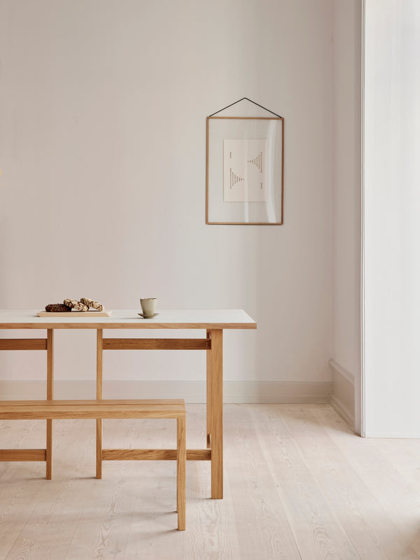 Dining table Rectangular, 160 cm, warm beige