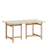 Dining table Rectangular, 160 cm, warm beige