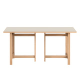 Dining table Rectangular, 160 cm, warm beige