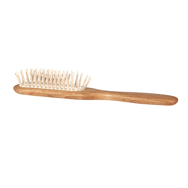 Wooden hair brush, oiled oak