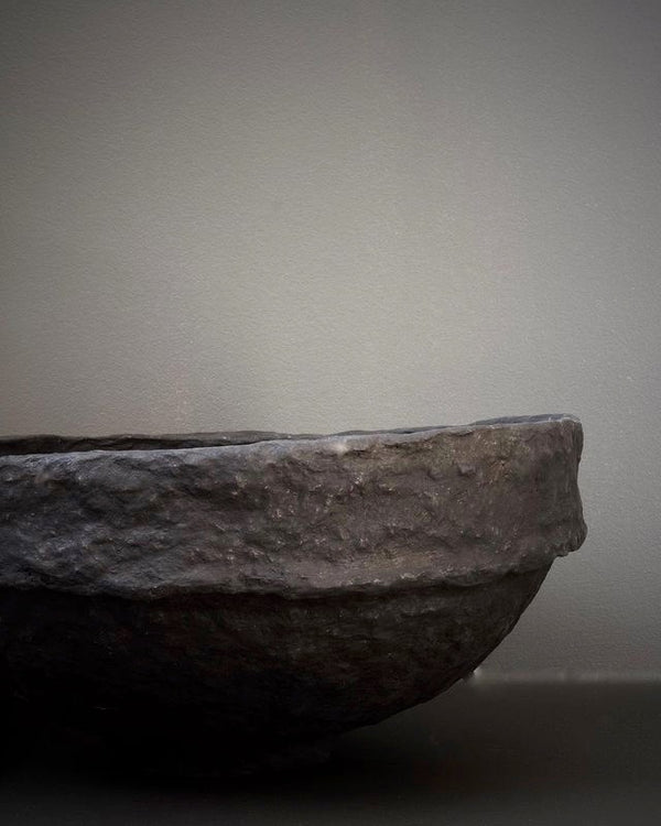 Nordstrjerne's Sustain collection sculptural bowl, made of recycled paper waste. 