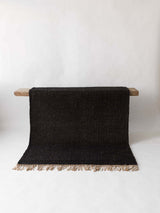 Hemp rug, 140x200, black