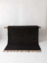 Hemp rug, 170x240, black